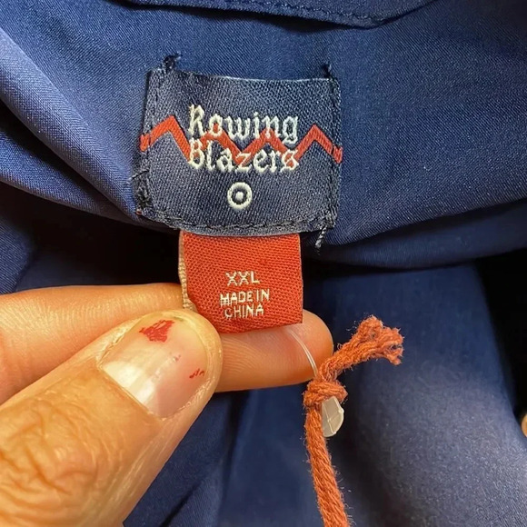 NWT Rowing Blazers for Target Men’s Rose print fleece zip up jacket in a XXL. - Picture 13 of 13